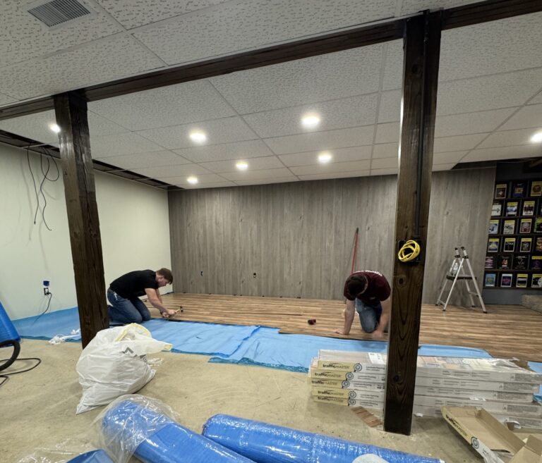 Flooring repair project by Mister Twister Repairs in Greenwood Indiana