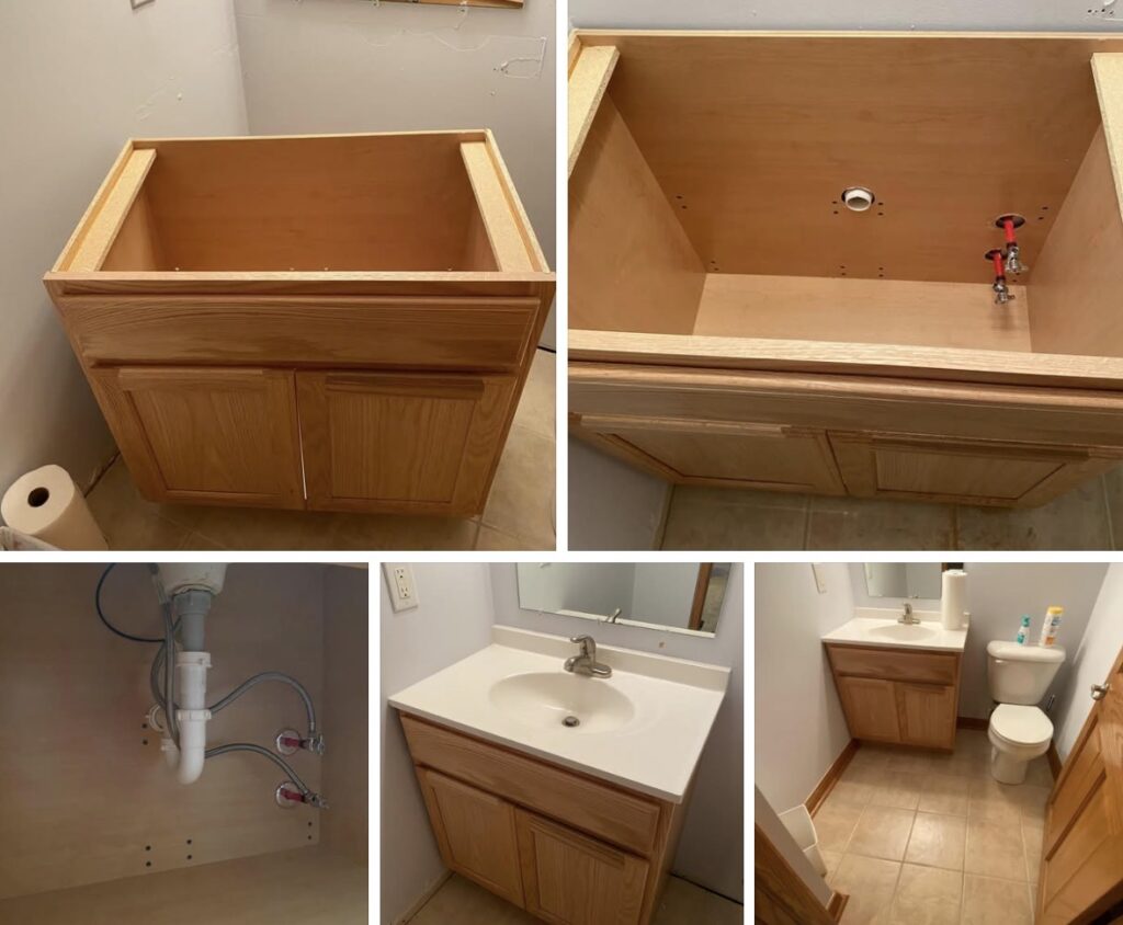 bathroom vanity remodel handyman in. Greenwood Indiana